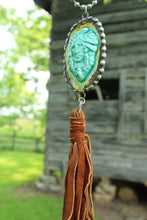 Load image into Gallery viewer, ABA- Indian Face Pottery Necklace