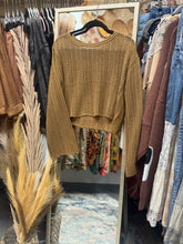 Load image into Gallery viewer, Zenana- Camel Cropped Knitted Sweater