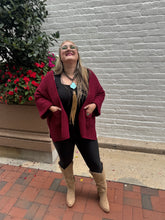 Load image into Gallery viewer, Zenana- Cabernet Knit 3/4 Sleeve Cardi