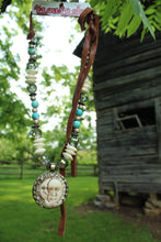 Load image into Gallery viewer, ARB- Moon/Sun Bone Carved Necklace