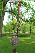 Load image into Gallery viewer, ARB- Huge Bird Pendant Cheetah Tassel Necklace