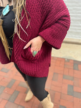 Load image into Gallery viewer, Zenana- Cabernet Knit 3/4 Sleeve Cardi