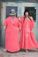Load image into Gallery viewer, Kantha Bae- Dream Tee Dress Coral