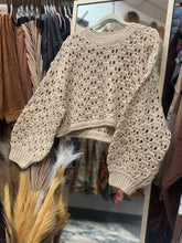 Load image into Gallery viewer, Zenana- Camel Cropped Knitted Sweater