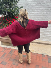 Load image into Gallery viewer, Zenana- Cabernet Knit 3/4 Sleeve Cardi