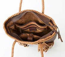 Load image into Gallery viewer, American Darling- Dark Leather Tote