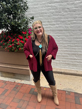 Load image into Gallery viewer, Zenana- Cabernet Knit 3/4 Sleeve Cardi