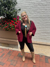 Load image into Gallery viewer, Zenana- Cabernet Knit 3/4 Sleeve Cardi
