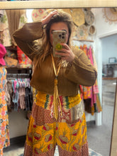 Load image into Gallery viewer, Zenana- Camel Cropped Knitted Sweater