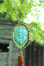 Load image into Gallery viewer, ABA- Indian Face Pottery Necklace