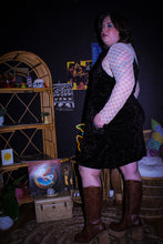 Load image into Gallery viewer, Zeppelin Collection- Black Velvet Spaghetti Dress