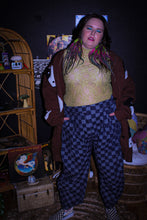 Load image into Gallery viewer, Zeppelin Collection- Pleated Denim Checkered Barrel Pants