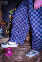 Load image into Gallery viewer, Zeppelin Collection- Pleated Denim Checkered Barrel Pants