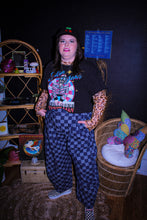 Load image into Gallery viewer, Zeppelin Collection- Pleated Denim Checkered Barrel Pants