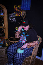 Load image into Gallery viewer, Zeppelin Collection- Pleated Denim Checkered Barrel Pants