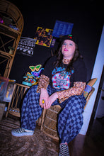 Load image into Gallery viewer, Zeppelin Collection- Pleated Denim Checkered Barrel Pants