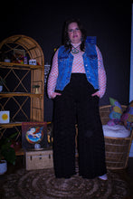 Load image into Gallery viewer, Zeppelin Collection- High Waisted Black Diamond Wide Leg Pants