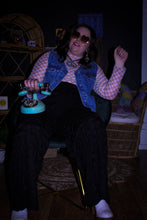 Load image into Gallery viewer, Zeppelin Collection- High Waisted Black Diamond Wide Leg Pants