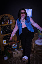 Load image into Gallery viewer, Zeppelin Collection- High Waisted Black Diamond Wide Leg Pants