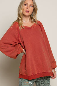 POL- Golden Poppy Cross Back Sweater