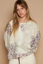 Load image into Gallery viewer, POL- Sage Tie Dye/Floral Pullover
