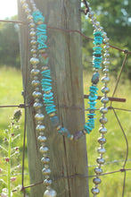 Load image into Gallery viewer, Necklace- Chunky + Long HUGE  Navajo Pearls
