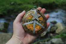 Load image into Gallery viewer, Necklace- Vintage Coffee Lid Tin Peace Sign
