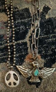 Necklace- Thunderbird Turquoise On Chain