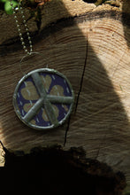 Load image into Gallery viewer, Necklace- Kantha Double Sided Peace Necklace
