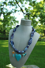 Load image into Gallery viewer, Necklace- Heart Scarf Charm
