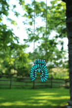Load image into Gallery viewer, NECKLACE- Jeweled Clay Turquoise Squash Blossom
