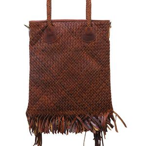 American Darling- Woven Fringe Tote