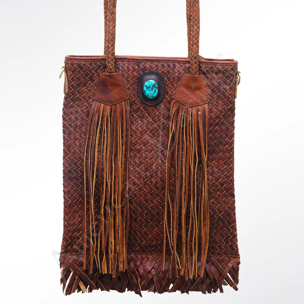 American Darling- Woven Fringe Tote