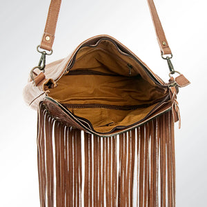 American Darling- Floral Hand Tooled Fringe Crossbody