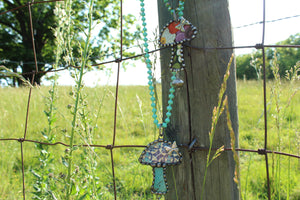 ABA- Upcycled Tin Mushroom Necklaces
