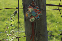 Load image into Gallery viewer, Necklace- Vintage Tumbled Mexican Tile Flower
