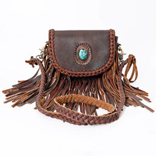 Load image into Gallery viewer, American Darling- Dark Leather Crossbody
