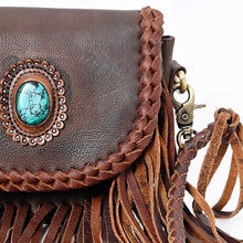 Load image into Gallery viewer, American Darling- Dark Leather Crossbody
