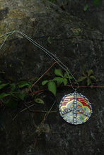 Load image into Gallery viewer, Necklace- Soldered Vintage Tin Peace Sign
