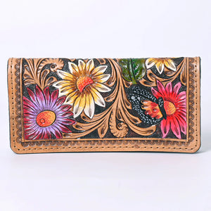 American Darling- Butterfly Floral Hand Tooled Clutch