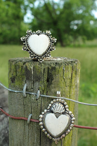 Pendants- Bone Carved heart