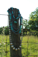 Load image into Gallery viewer, Necklace- Navajo • Turq Chip Long (1st necklace at top in picture)
