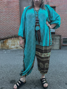 Kantha Bae-  Resonance Romper Blue