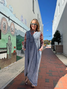 Pintuck Sleeveless Jumpsuit
