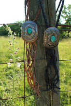 Load image into Gallery viewer, Necklace- Genuine Leather Concho Bolo (2 colors)
