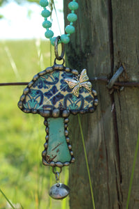 ABA- Upcycled Tin Mushroom Necklaces