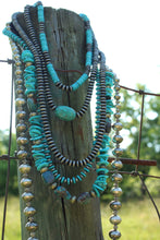 Load image into Gallery viewer, Necklace- Navajo • Turq Chip Long (1st necklace at top in picture)
