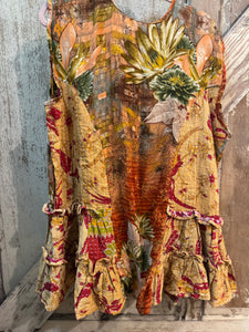 Get Ready Ruffle Tunic Peach