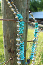 Load image into Gallery viewer, Necklace- Chunky + Long HUGE  Navajo Pearls
