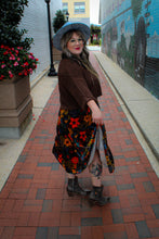 Load image into Gallery viewer, Easel- Floral Velvet Skirt
